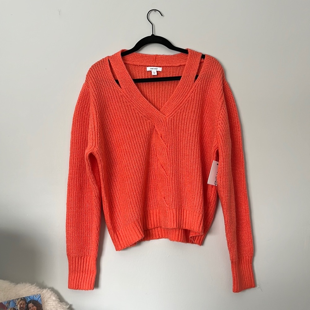 Nine West Coral Knit Sweater